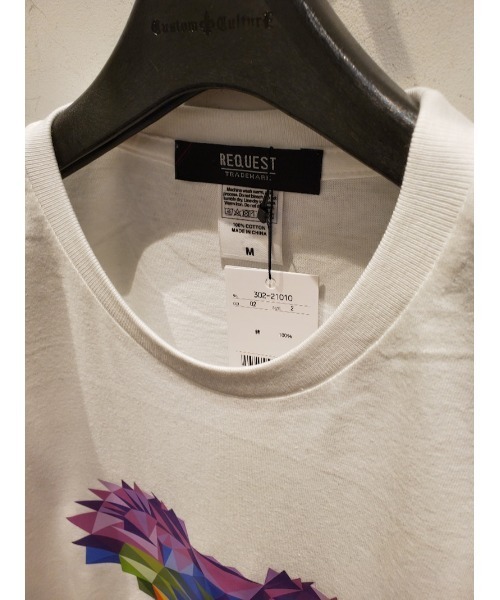 Request(リクエスト)の「【Request】 転写プリント クルーネック Tシャツ(Tシャツ/カットソー・メンズ・ブラック/ホワイト系その他・3/2)」の6枚目の写真