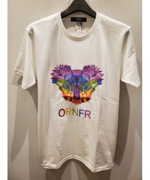 Request(リクエスト)の「【Request】 転写プリント クルーネック Tシャツ(Tシャツ/カットソー・メンズ・ブラック/ホワイト系その他・3/2)」の3枚目の写真