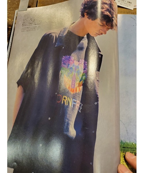 Request(リクエスト)の「【Request】 転写プリント クルーネック Tシャツ(Tシャツ/カットソー・メンズ・ブラック/ホワイト系その他・3/2)」の11枚目の写真