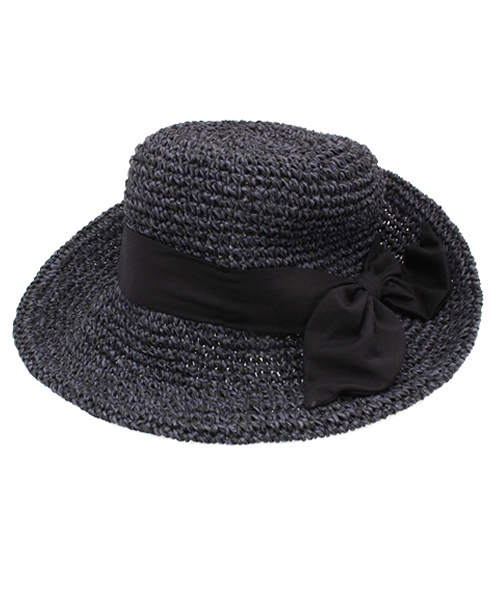 Ray BEAMS（レイビームス）の「Ray BEAMS / ペーパー リボンハット（ハット・レディース・ホワイト/ナチュラル/ブラック/ブラウン・ONE SIZE）」の2枚目の写真