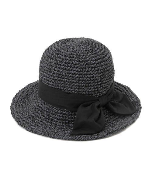 Ray BEAMS（レイビームス）の「Ray BEAMS / ペーパー リボンハット（ハット・レディース・ホワイト/ナチュラル/ブラック/ブラウン・ONE SIZE）」の6枚目の写真