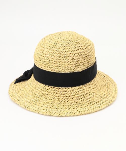 Ray BEAMS（レイビームス）の「Ray BEAMS / ペーパー リボンハット（ハット・レディース・ホワイト/ナチュラル/ブラック/ブラウン・ONE SIZE）」の20枚目の写真