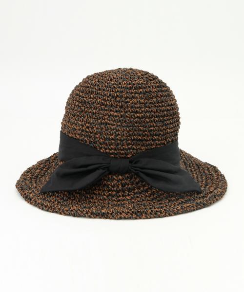 Ray BEAMS（レイビームス）の「Ray BEAMS / ペーパー リボンハット（ハット・レディース・ホワイト/ナチュラル/ブラック/ブラウン・ONE SIZE）」の15枚目の写真