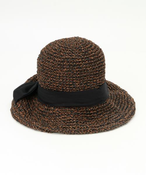 Ray BEAMS（レイビームス）の「Ray BEAMS / ペーパー リボンハット（ハット・レディース・ホワイト/ナチュラル/ブラック/ブラウン・ONE SIZE）」の16枚目の写真