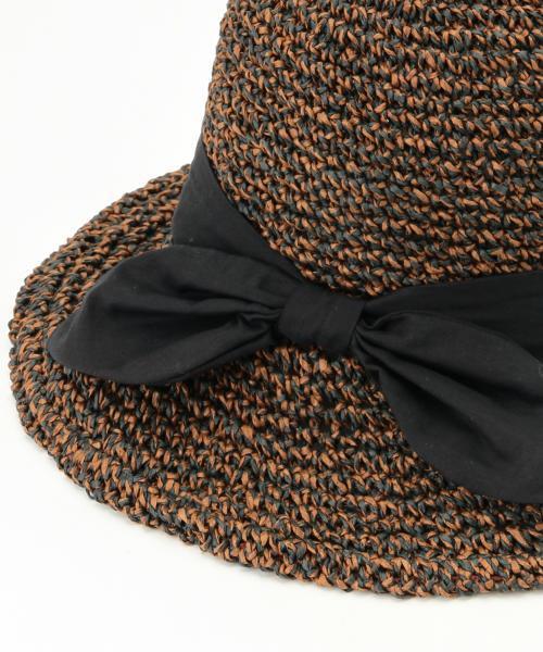 Ray BEAMS（レイビームス）の「Ray BEAMS / ペーパー リボンハット（ハット・レディース・ホワイト/ナチュラル/ブラック/ブラウン・ONE SIZE）」の17枚目の写真