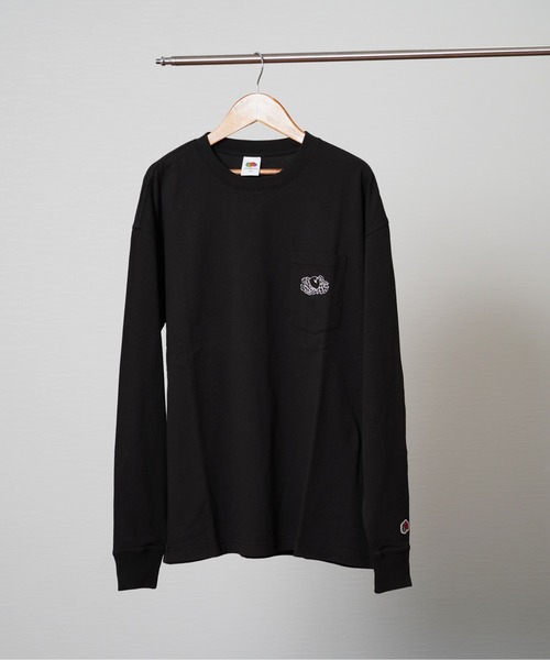 【FRUIT OF THE LOOM/フルーツオブザルーム】x NO COFFEE ポケット付き L/S Tシャツ（Tシャツ/カットソー）｜NO COFFEE（ノーコーヒー）