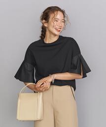 BEAUTY&YOUTH UNITED ARROWS | BY コットンフレアショートスリーブ カットソー -ウォッシャブル-(Tシャツ/カットソー)