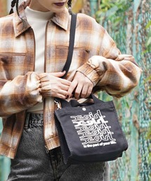 X-girl | REPEAT LOGO CANVAS 2WAY MINI TOTE BAG(トートバッグ)