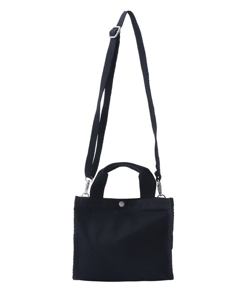 X-girl（エックスガール）の「REPEAT LOGO CANVAS 2WAY MINI TOTE BAG（トートバッグ・レディース・ホワイト/ブラック/ベージュ・ONE SIZE）」の9枚目の写真