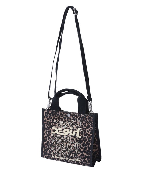 X-girl（エックスガール）の「REPEAT LOGO CANVAS 2WAY MINI TOTE BAG（トートバッグ・レディース・ホワイト/ブラック/ベージュ・ONE SIZE）」の16枚目の写真