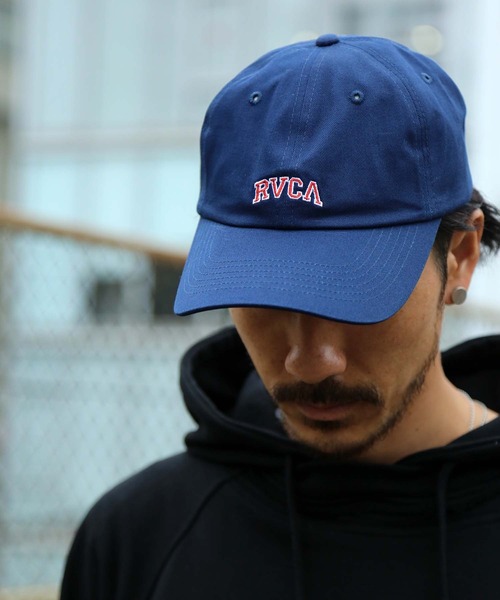 RVCA（ルーカ）の「RVCA メンズ  UNIVERSITY CREW CAP キャップ【2021年夏モデル】/ルーカ帽子（キャップ・メンズ・ネイビー/ブラック/カーキ/ボルドー・FREE）」の4枚目の写真