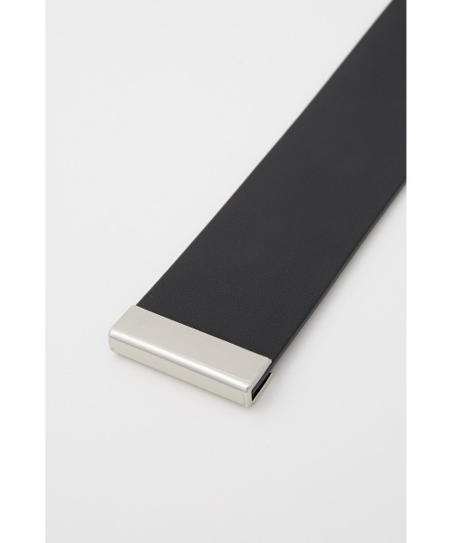 SLY（スライ）の「LEATHER LONG WIDE BELT レザー ロング ワイド ベルト（ベルト・レディース・アイボリー/ブラック・FREE）」の8枚目の写真