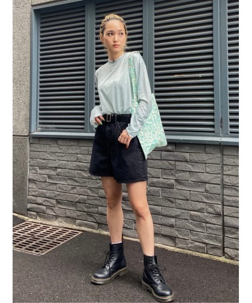 SLY（スライ）の「LEATHER LONG WIDE BELT レザー ロング ワイド ベルト（ベルト・レディース・アイボリー/ブラック・FREE）」の21枚目の写真