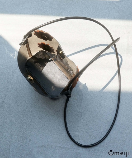 ROPE' PICNIC（ロペピクニック）の「【CHELSEA×ROPE' PICNIC】ポーチ付きフラワークリアバッグ（ショルダーバッグ・レディース・グリーン/オレンジ系その他・FREE）」の5枚目の写真