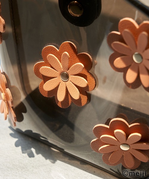 ROPE' PICNIC（ロペピクニック）の「【CHELSEA×ROPE' PICNIC】ポーチ付きフラワークリアバッグ（ショルダーバッグ・レディース・グリーン/オレンジ系その他・FREE）」の6枚目の写真