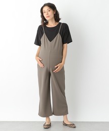 LEPSIM（レプシィム）の「【前でも後ろでも2WAYで使える】マタニティ／ツイルカットサロペットパンツ（マタニティウェア/グッズ・レディース）」