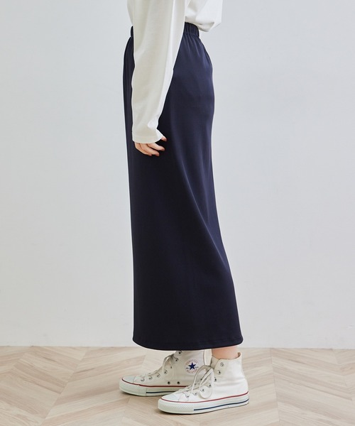 ROPE' PICNIC（ロペピクニック）の「【セットアップ対応】リブカットスカート（スカート・レディース・ベージュ系その他/ネイビー・38）」の7枚目の写真