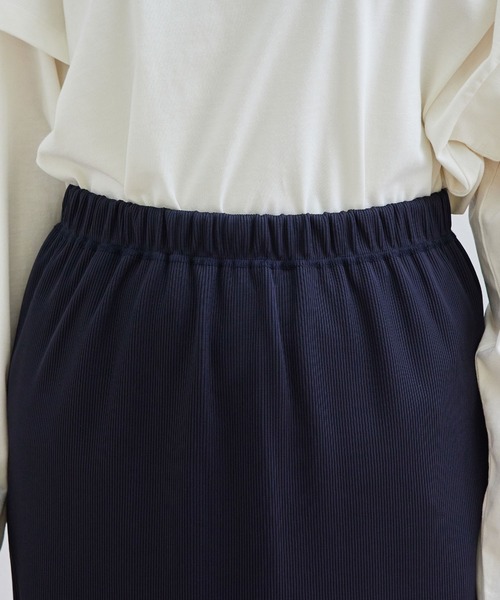 ROPE' PICNIC（ロペピクニック）の「【セットアップ対応】リブカットスカート（スカート・レディース・ベージュ系その他/ネイビー・38）」の10枚目の写真