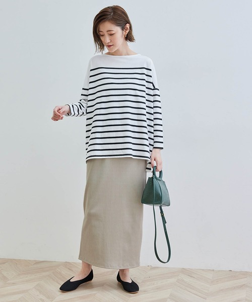 ROPE' PICNIC（ロペピクニック）の「【セットアップ対応】リブカットスカート（スカート・レディース・ベージュ系その他/ネイビー・38）」の13枚目の写真