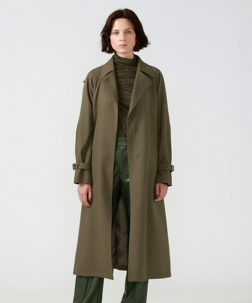 LOVELESS（ラブレス）の「カーキフリルヨーク オーバーコート