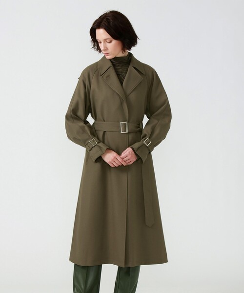 LOVELESS（ラブレス）の「カーキフリルヨーク オーバーコート