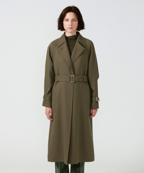 LOVELESS（ラブレス）の「カーキフリルヨーク オーバーコート