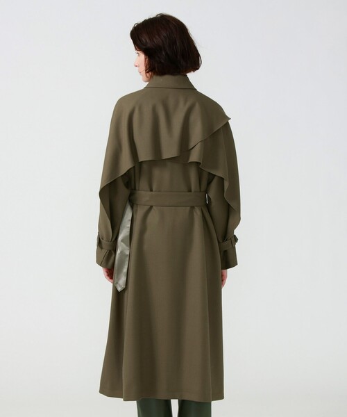 LOVELESS（ラブレス）の「カーキフリルヨーク オーバーコート（トレンチコート・レディース・グリーン系その他・34/36）」の9枚目の写真