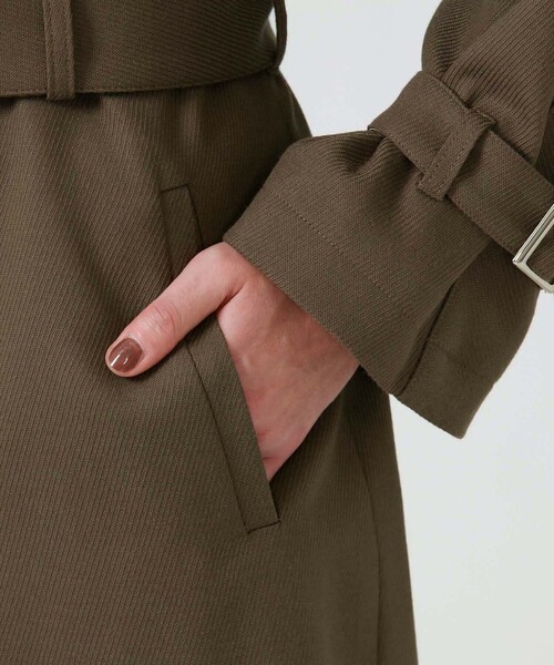 LOVELESS（ラブレス）の「カーキフリルヨーク オーバーコート（トレンチコート・レディース・グリーン系その他・34/36）」の13枚目の写真