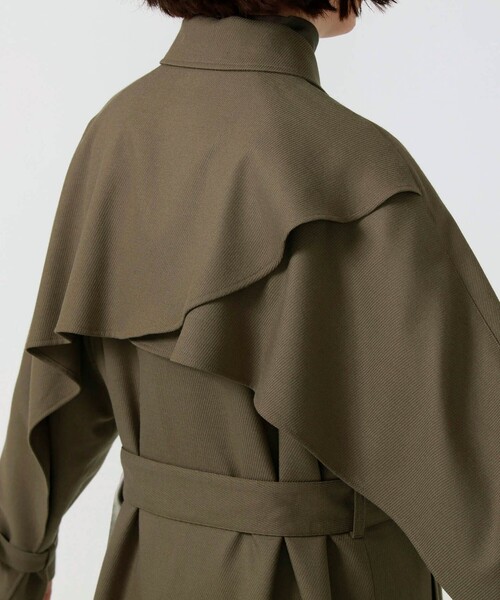 LOVELESS（ラブレス）の「カーキフリルヨーク オーバーコート