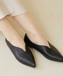 menue | Vカットフラットシューズ(パンプス)