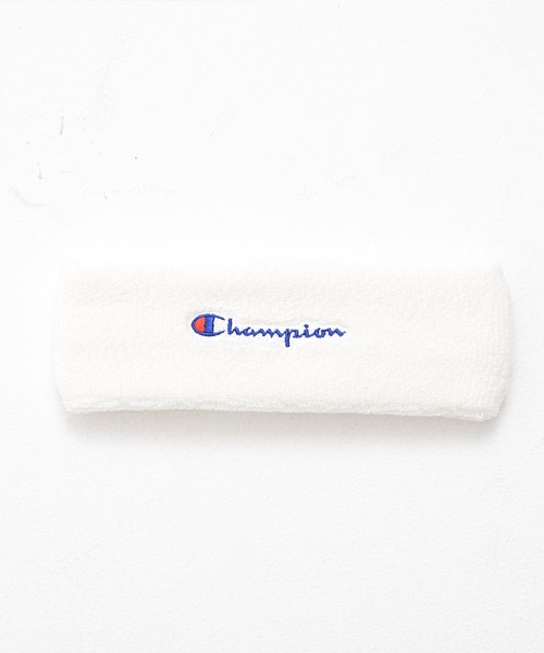 Champion（チャンピオン）の「『Champion/チャンピオン』ロゴ刺繍入りヘアバンド（ヘアバンド・メンズ・ホワイト/ブラック/ネイビー/グレー・FREE）」の2枚目の写真