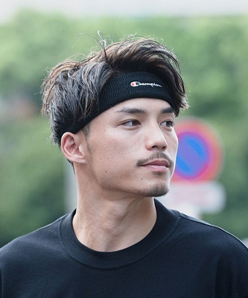 Champion（チャンピオン）の「『Champion/チャンピオン』ロゴ刺繍入りヘアバンド（ヘアバンド・メンズ・ホワイト/ブラック/ネイビー/グレー・FREE）」の11枚目の写真