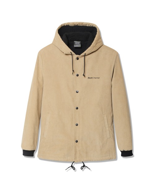 Back Channel（バックチャンネル）の「CORDUROY HOODED WINDBREAKER（その他アウター・メンズ・ブラック/ベージュ/ネイビー・MEDIUM/LARGE/X-LARGE/XX-LARGE/SMALL）」の3枚目の写真