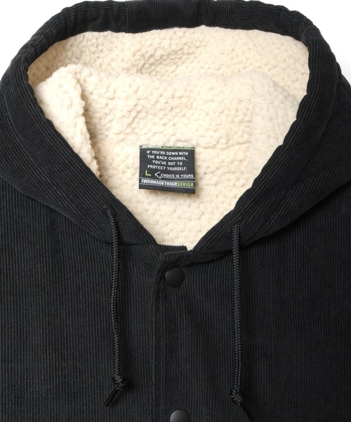 Back Channel（バックチャンネル）の「CORDUROY HOODED WINDBREAKER（その他アウター・メンズ・ブラック/ベージュ/ネイビー・MEDIUM/LARGE/X-LARGE/XX-LARGE/SMALL）」の4枚目の写真