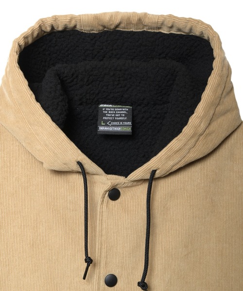Back Channel（バックチャンネル）の「CORDUROY HOODED WINDBREAKER（その他アウター・メンズ・ブラック/ベージュ/ネイビー・MEDIUM/LARGE/X-LARGE/XX-LARGE/SMALL）」の6枚目の写真