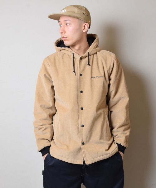 Back Channel（バックチャンネル）の「CORDUROY HOODED WINDBREAKER（その他アウター・メンズ・ブラック/ベージュ/ネイビー・MEDIUM/LARGE/X-LARGE/XX-LARGE/SMALL）」の7枚目の写真