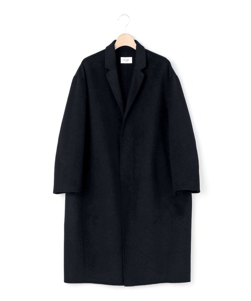 LE GLAZIK（ルグラジック）の「LE GLAZIK | ラムウール リバーチェスターコート WOMEN（チェスターコート・レディース・ベージュ/ネイビー/ライトグレー・36）」の7枚目の写真