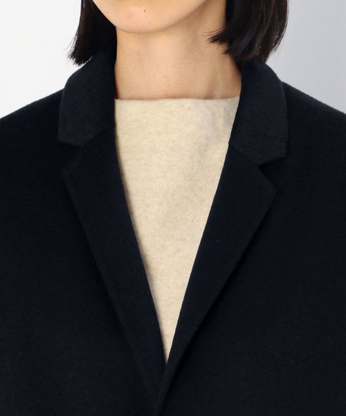 LE GLAZIK（ルグラジック）の「LE GLAZIK | ラムウール リバーチェスターコート WOMEN（チェスターコート・レディース・ベージュ/ネイビー/ライトグレー・36）」の19枚目の写真