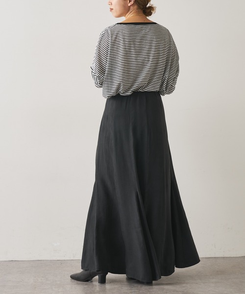 Omekashi（オメカシ）の「シアーボーダープルオーバー（Tシャツ/カットソー・レディース・ブラック/レッド/オフホワイト/グリーン・FREE）」の12枚目の写真