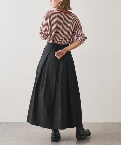 Omekashi（オメカシ）の「シアーボーダープルオーバー（Tシャツ/カットソー・レディース・ブラック/レッド/オフホワイト/グリーン・FREE）」の15枚目の写真