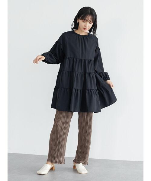 Sugar spoon(シュガースプーン)の「・SUGAR SPOON サテンプリーツパンツ*(その他パンツ・レディース・モカ/チャコールグレー/ブラック/グリーン・FREE)」の22枚目の写真