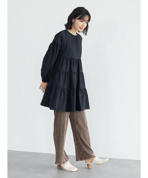 Sugar spoon(シュガースプーン)の「・SUGAR SPOON サテンプリーツパンツ*(その他パンツ・レディース・モカ/チャコールグレー/ブラック/グリーン・FREE)」の21枚目の写真