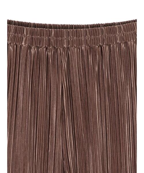 Sugar spoon(シュガースプーン)の「・SUGAR SPOON サテンプリーツパンツ*(その他パンツ・レディース・モカ/チャコールグレー/ブラック/グリーン・FREE)」の15枚目の写真