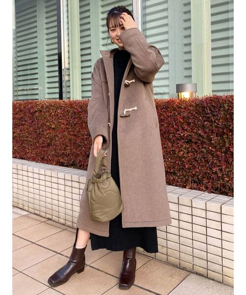 Ungrid(アングリッド)の「ダッフルロングコート(ダッフルコート・レディース・アイボリー/モカ・MEDIUM/SMALL)」の8枚目の写真