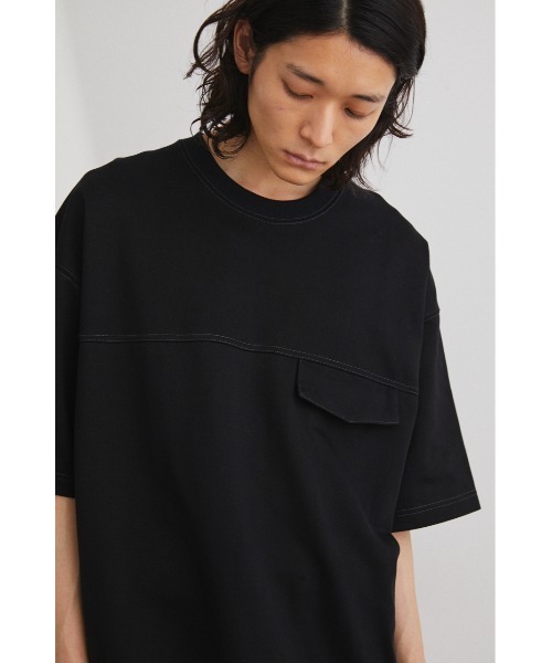 STYLEMIXER（スタイルミキサー）の「ﾌﾛﾝﾄｽﾃｯﾁﾎﾟｹｯﾄT（Tシャツ/カットソー・メンズ・ブラック・3）」の7枚目の写真