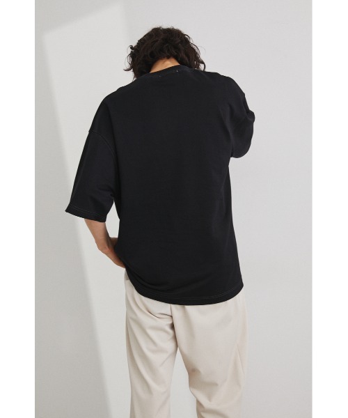 STYLEMIXER（スタイルミキサー）の「ﾌﾛﾝﾄｽﾃｯﾁﾎﾟｹｯﾄT（Tシャツ/カットソー・メンズ・ブラック・3）」の5枚目の写真