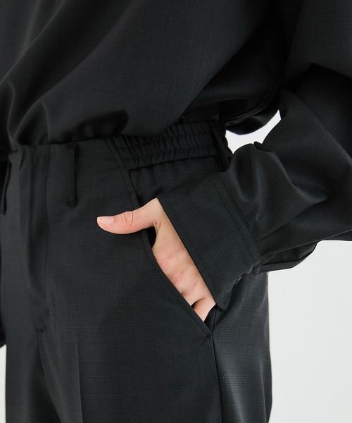 Name.(ネーム)の「【Name.】WOOL CHECK EASY SLACKS(スラックス・メンズ・ネイビー/ブラック・1/0)」の17枚目の写真
