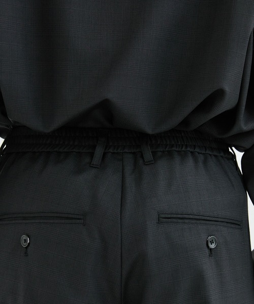 Name.(ネーム)の「【Name.】WOOL CHECK EASY SLACKS(スラックス・メンズ・ネイビー/ブラック・1/0)」の21枚目の写真