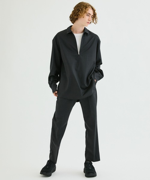 Name.(ネーム)の「【Name.】WOOL CHECK EASY SLACKS(スラックス・メンズ・ネイビー/ブラック・1/0)」の9枚目の写真
