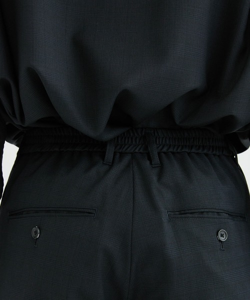 Name.(ネーム)の「【Name.】WOOL CHECK EASY SLACKS(スラックス・メンズ・ネイビー/ブラック・1/0)」の22枚目の写真